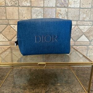 NWT Christian Dior Denim Spring Collection Cosmetic Case